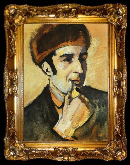 framed  August Macke Portrait of Franz Marc, ta009-2
